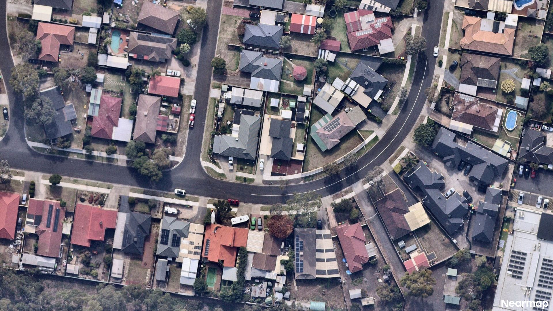Vertical aerial view