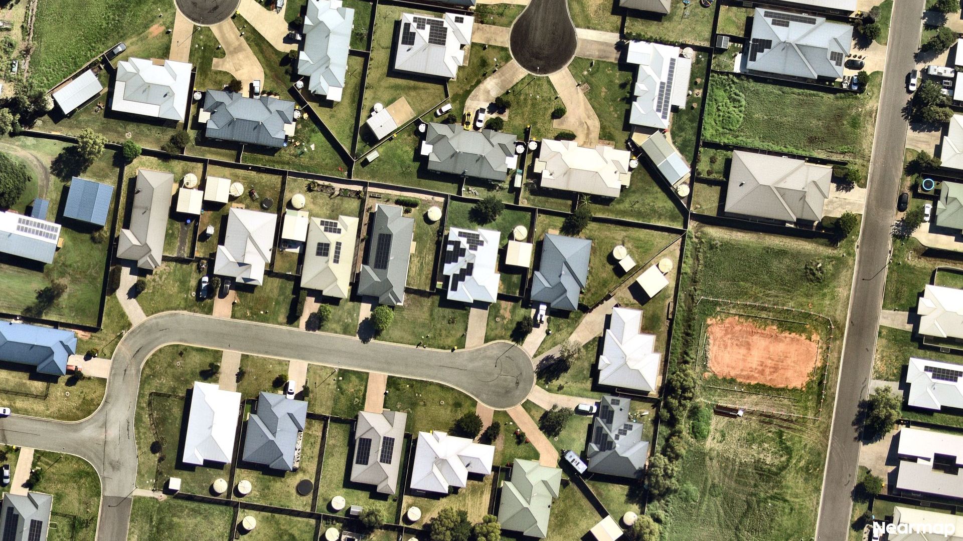 Vertical aerial view