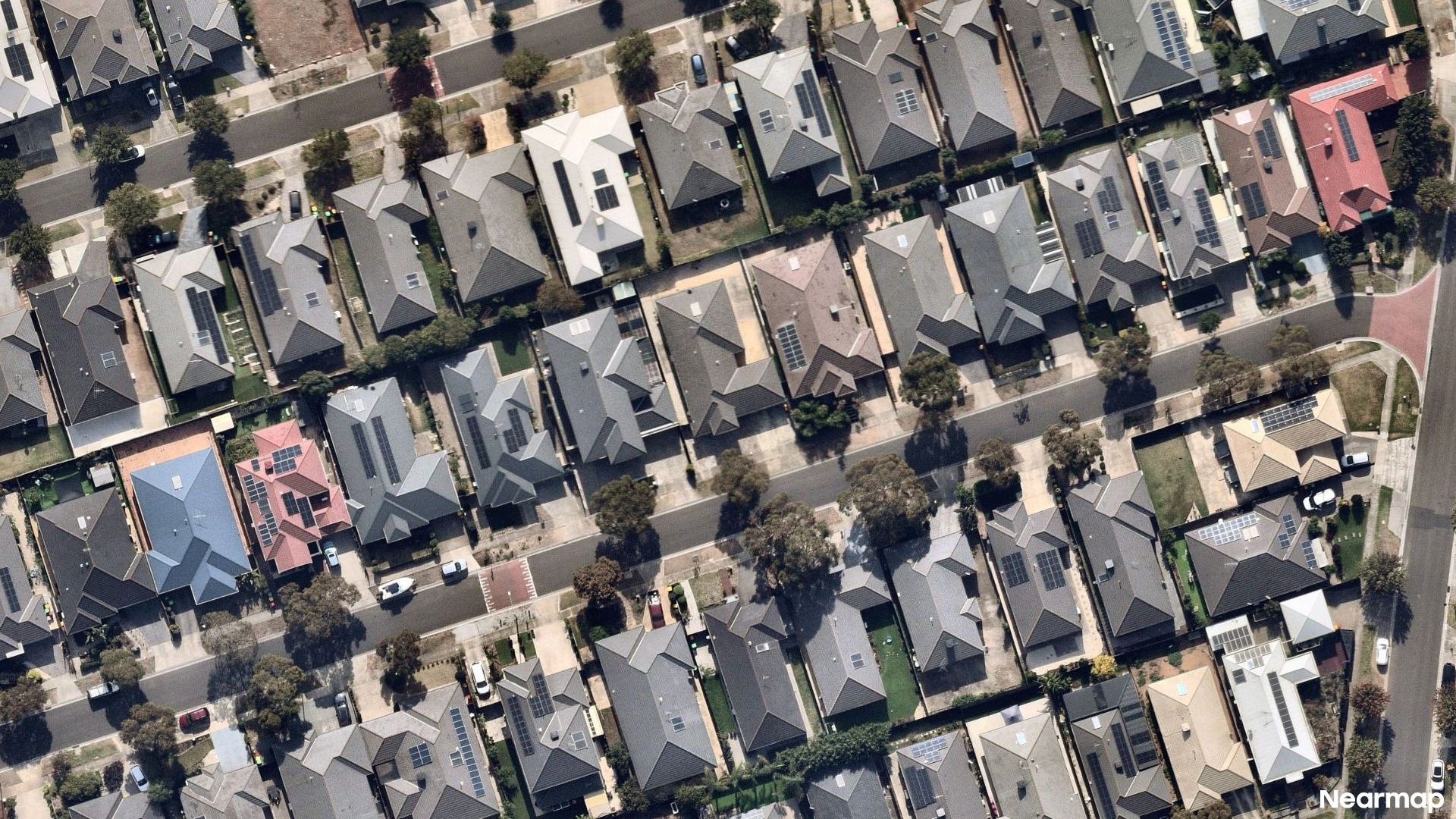 Vertical aerial view
