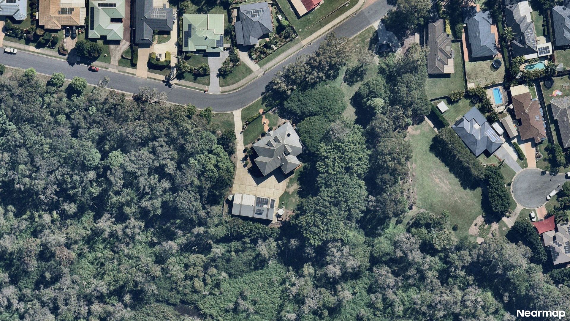 Vertical aerial view