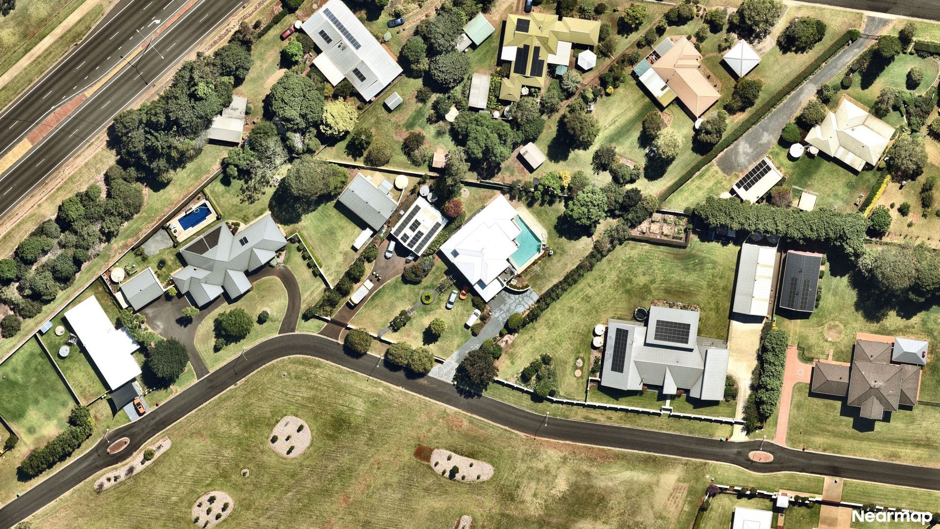Vertical aerial view