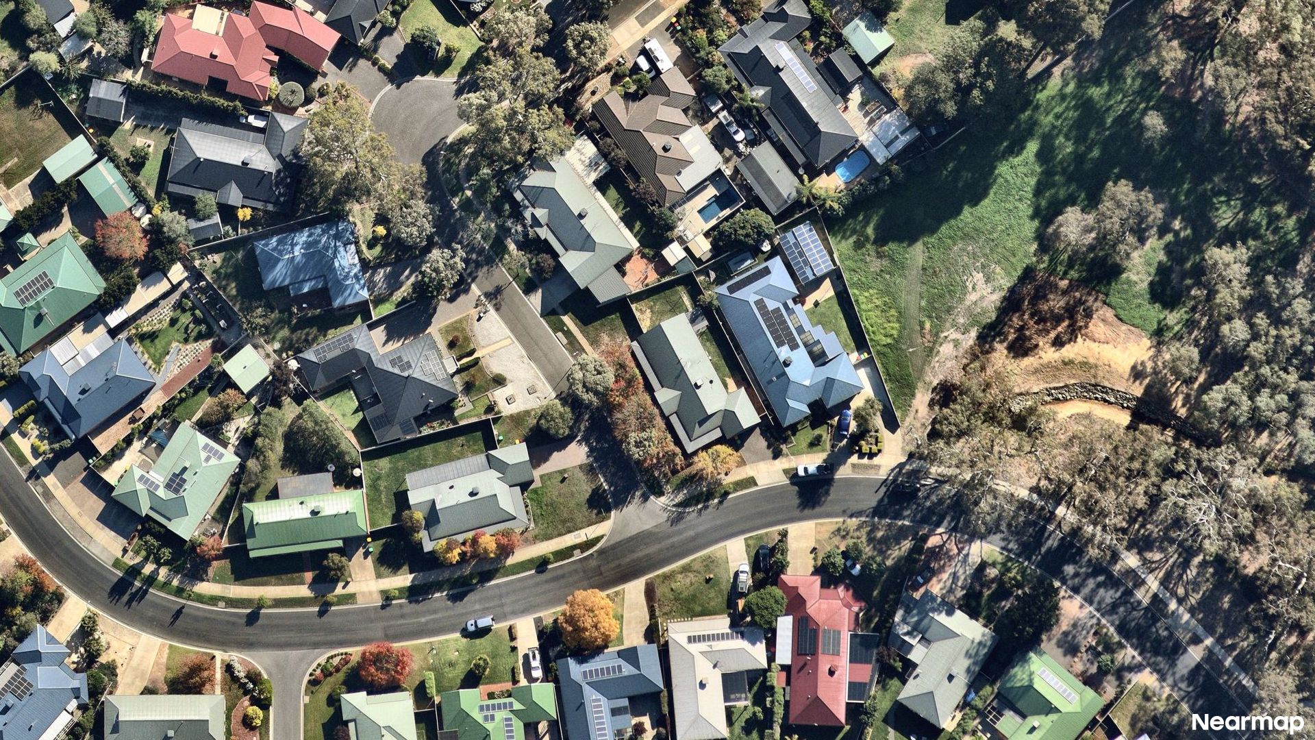 Vertical aerial view