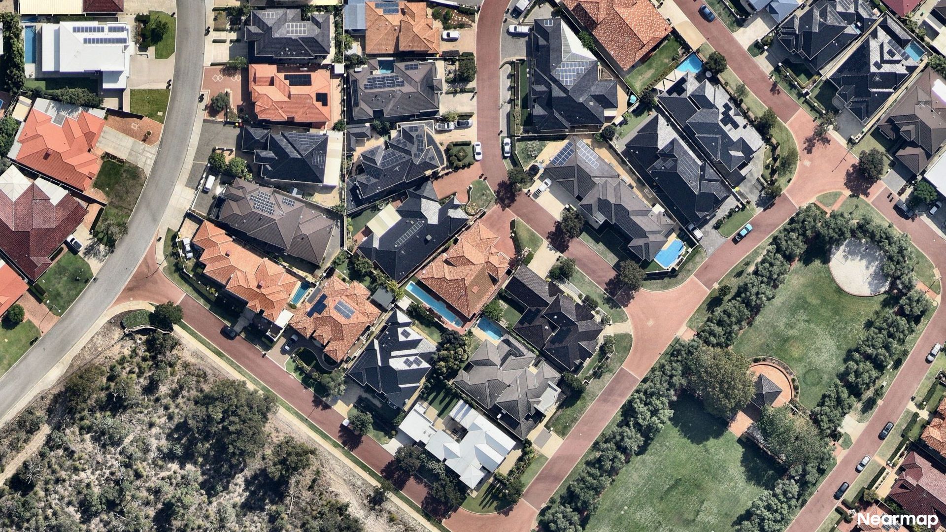 Vertical aerial view