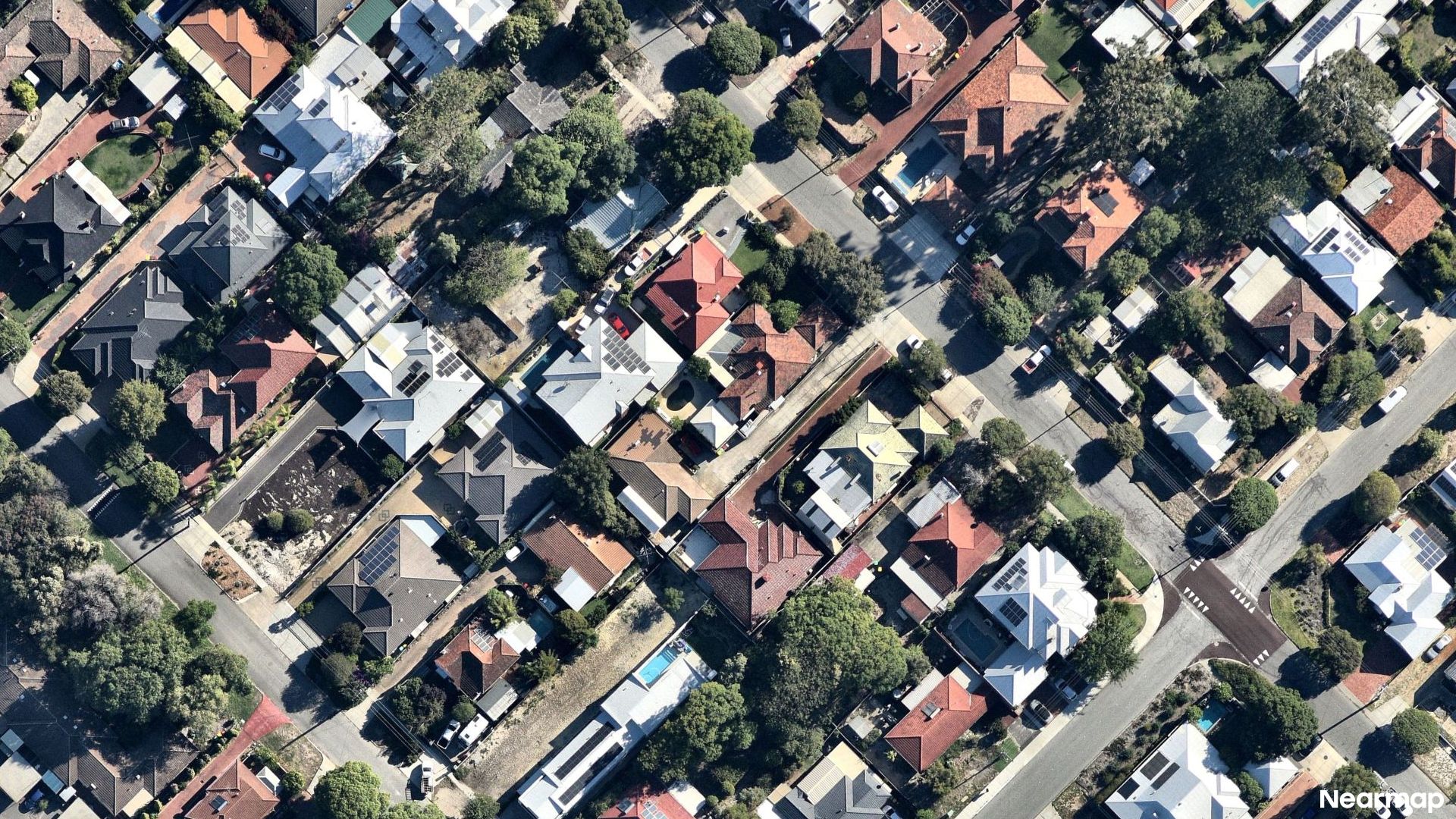 Vertical aerial view