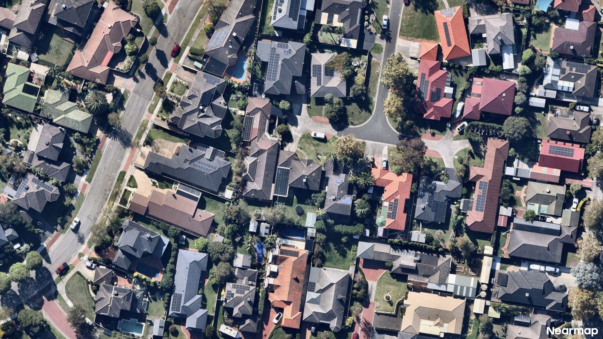 Vertical aerial view