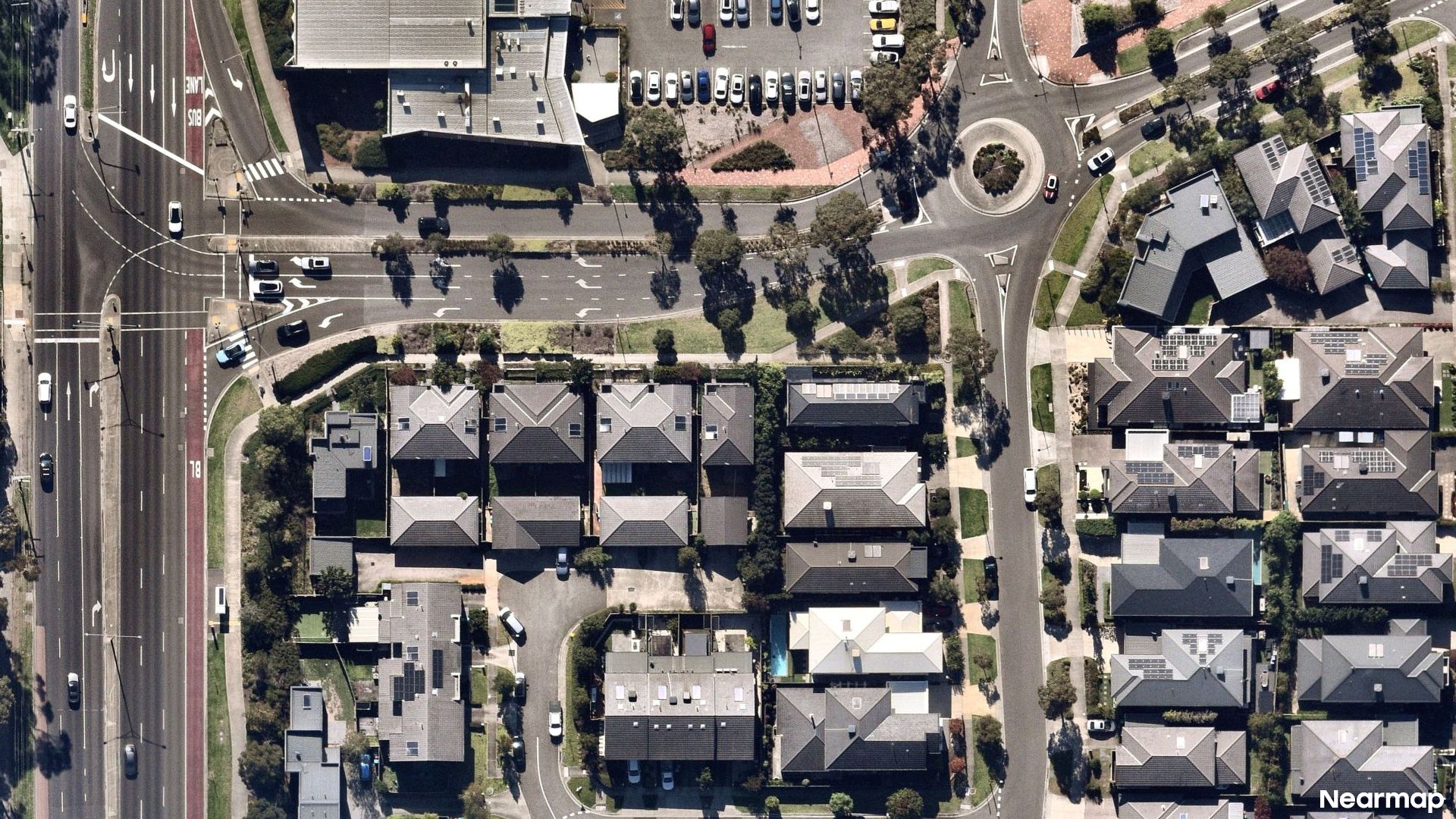 Vertical aerial view