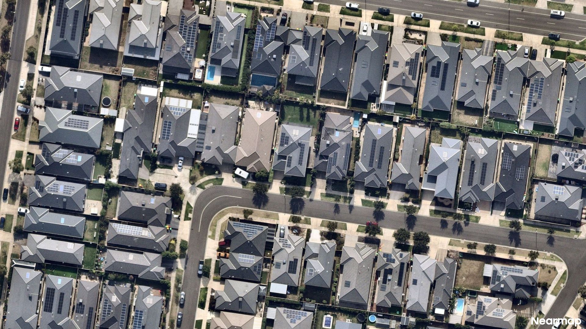 Vertical aerial view