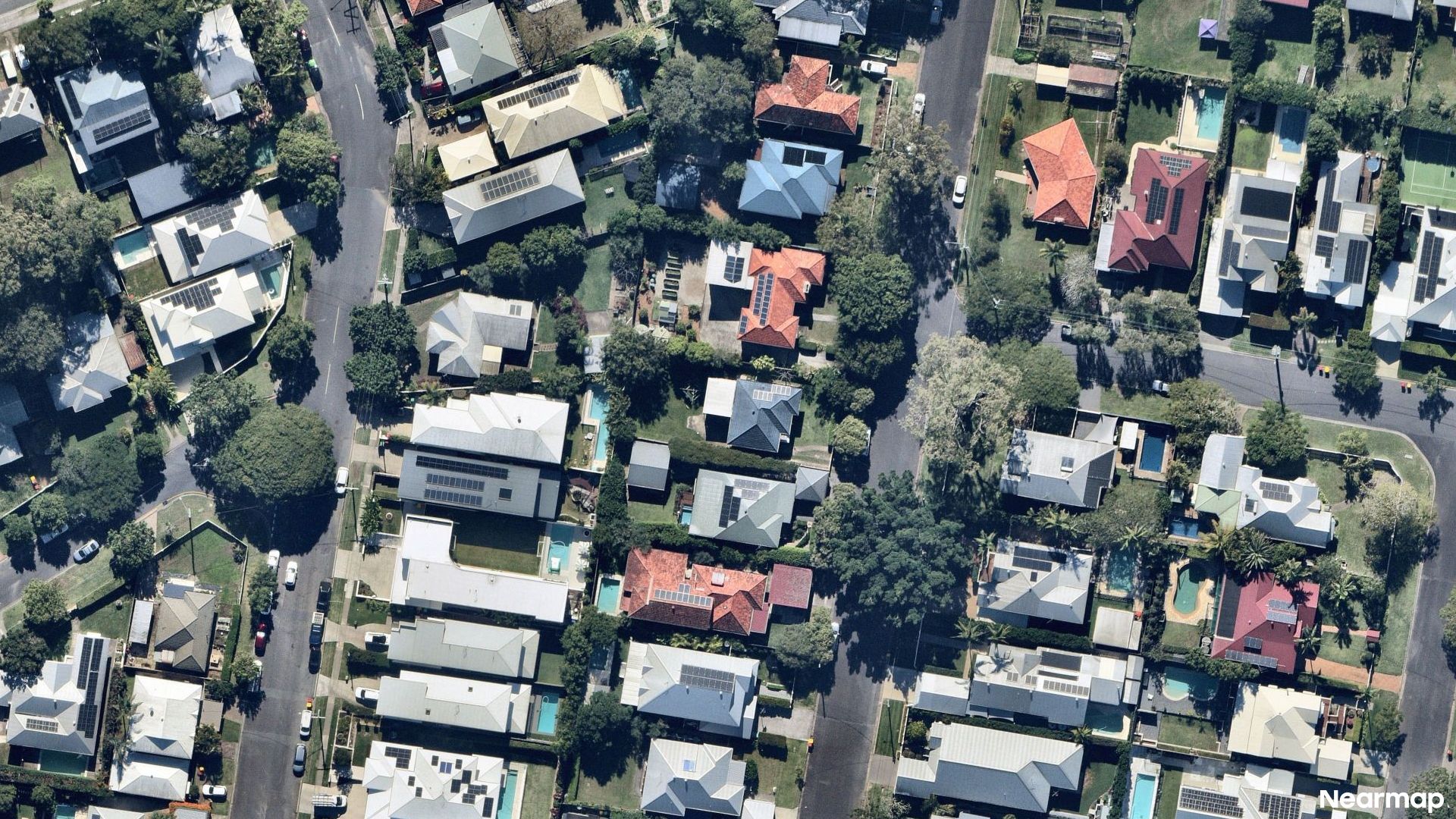 Vertical aerial view