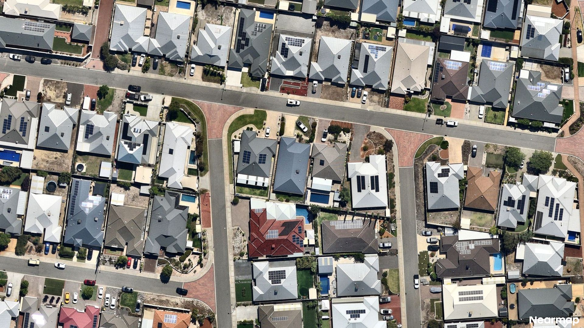 Vertical aerial view
