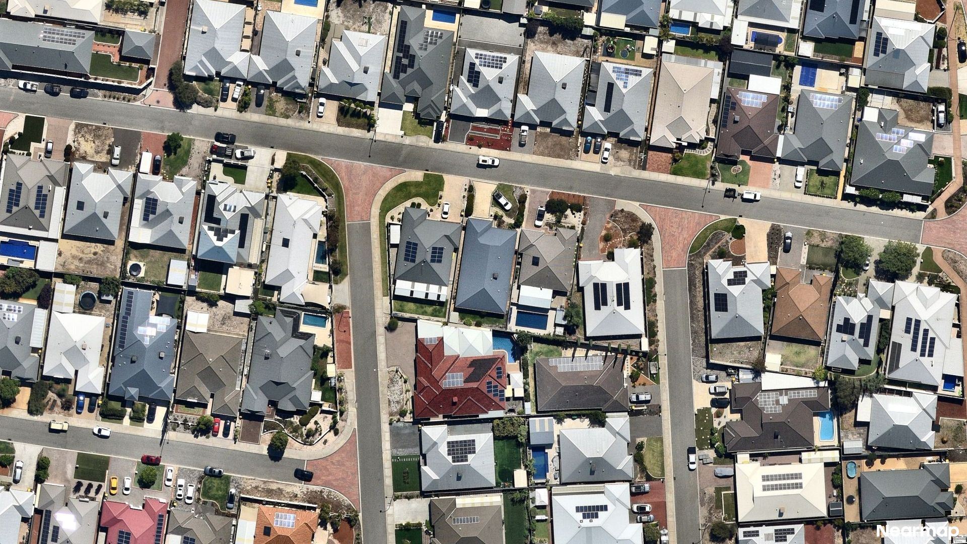 Vertical aerial view