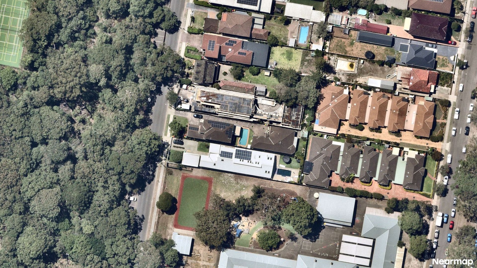 Vertical aerial view