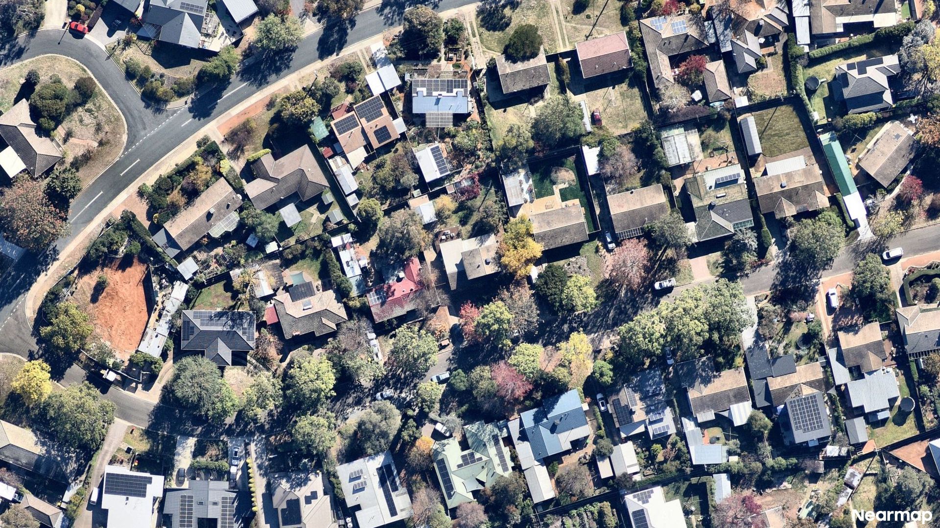 Vertical aerial view