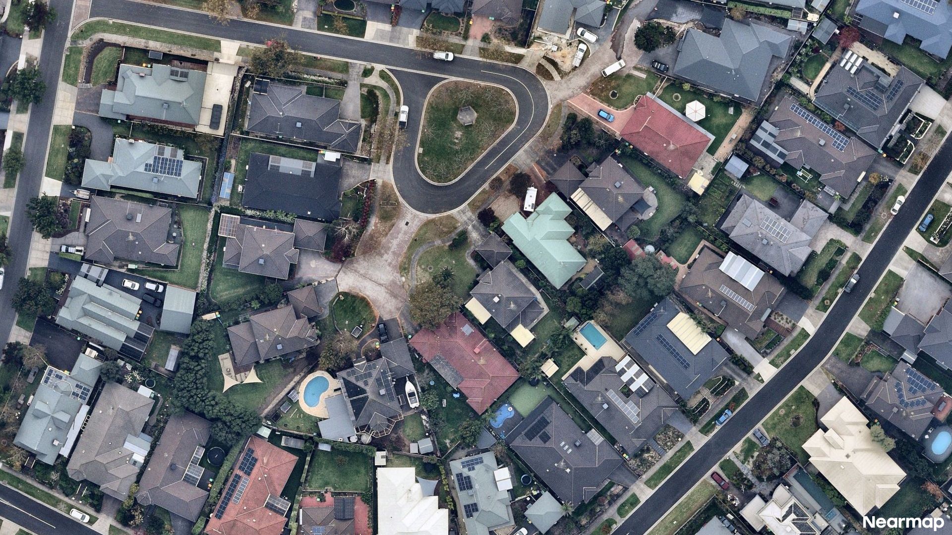 Vertical aerial view