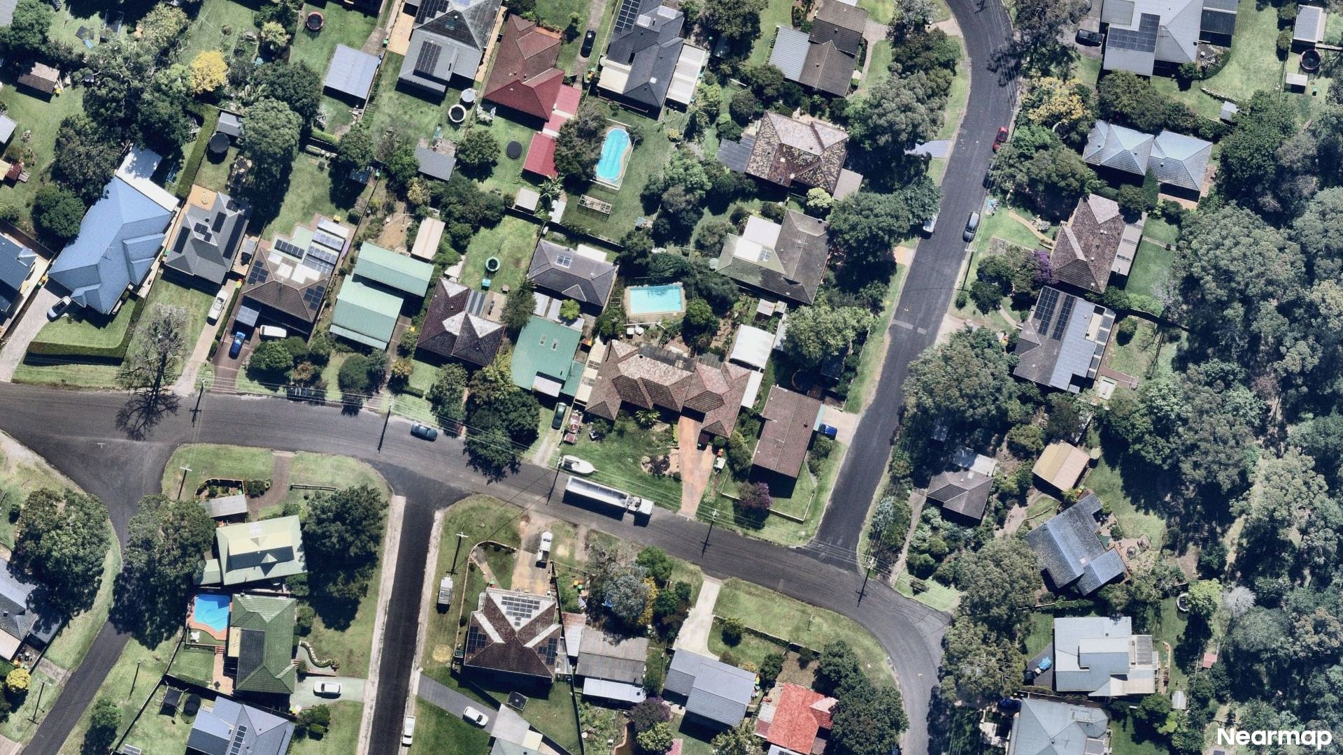 Vertical aerial view