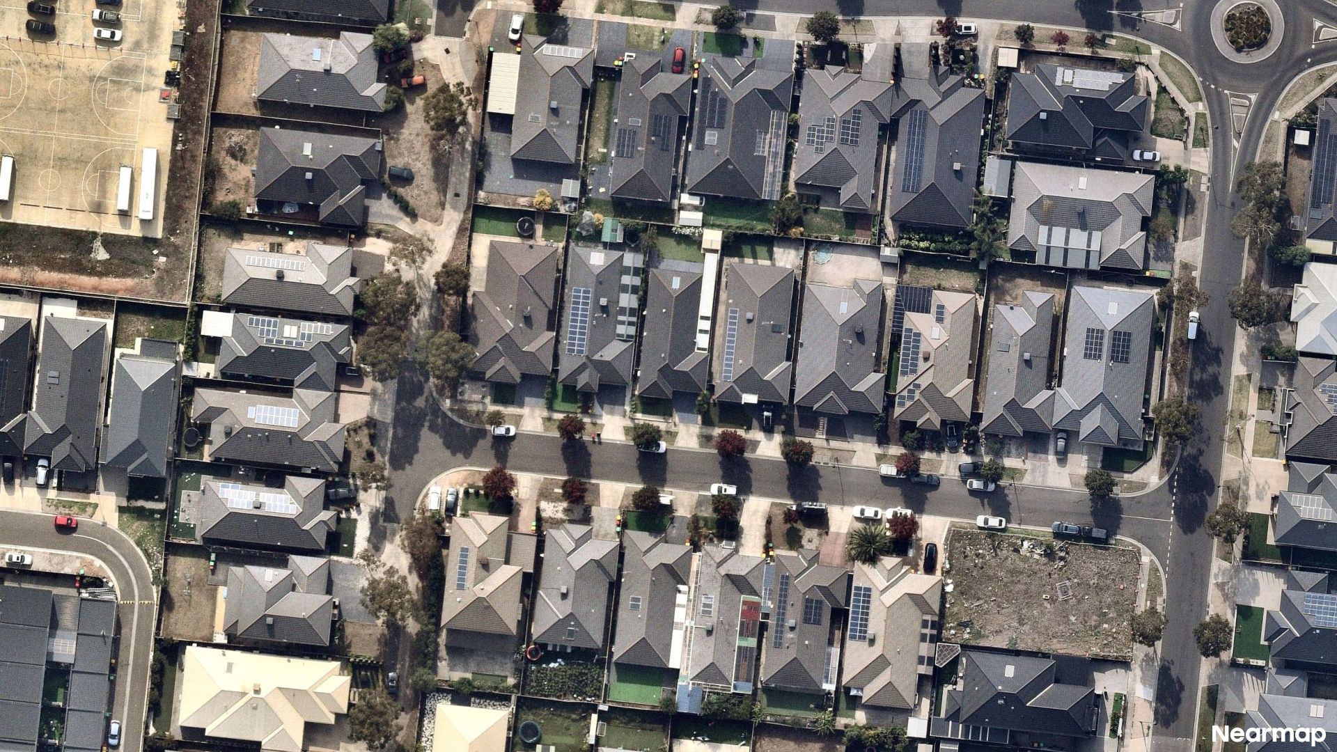 Vertical aerial view