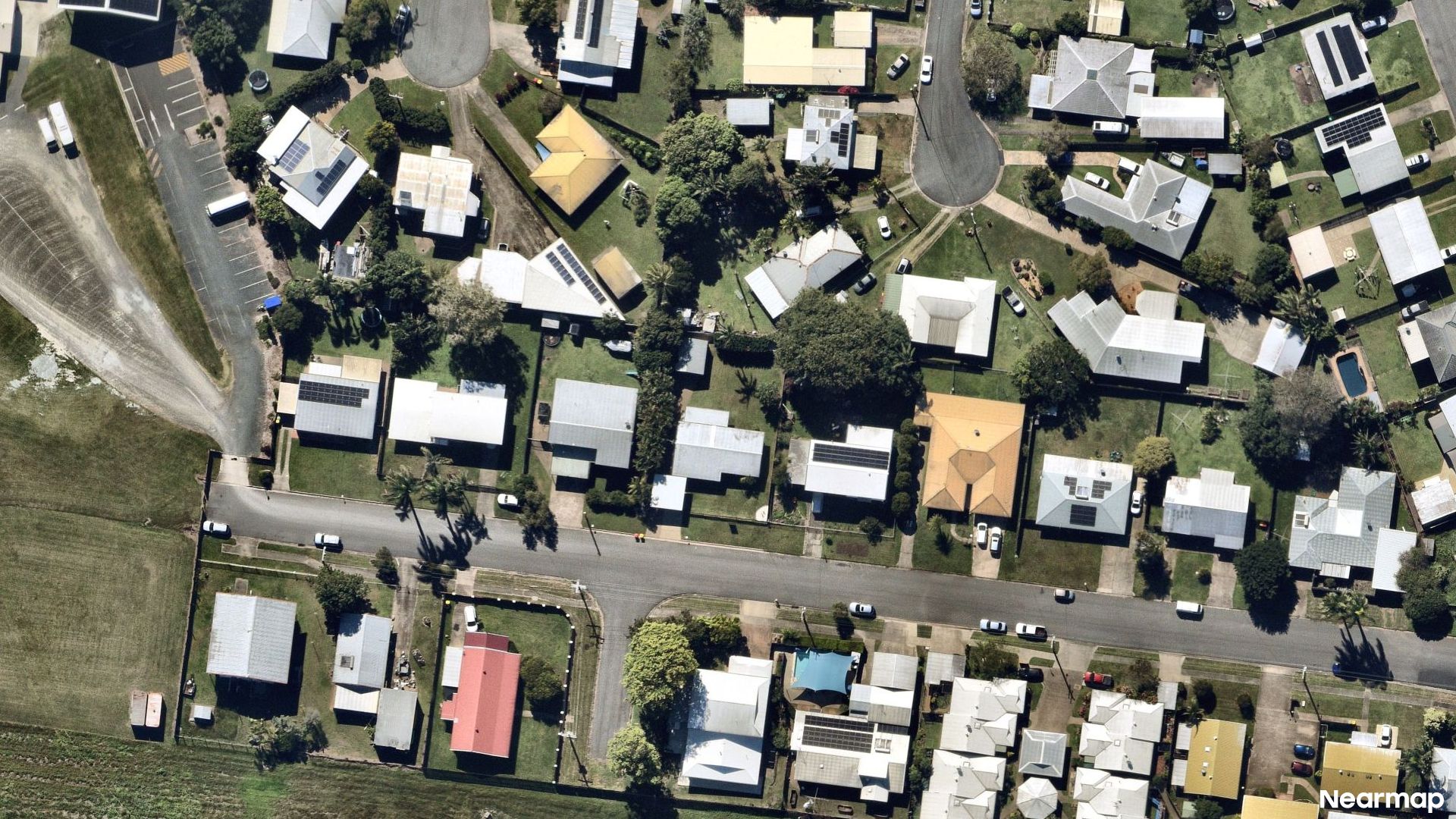 Vertical aerial view