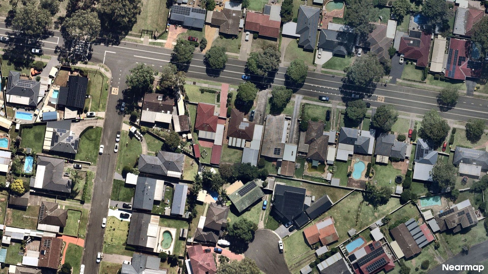 Vertical aerial view