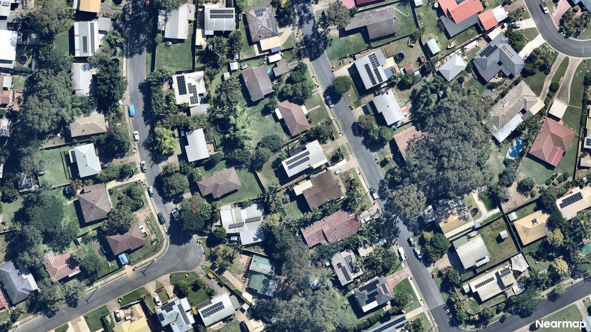 Vertical aerial view