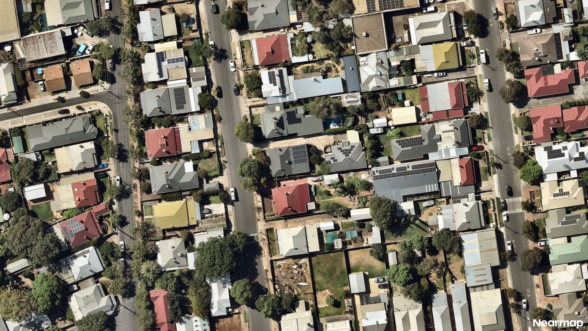 Vertical aerial view