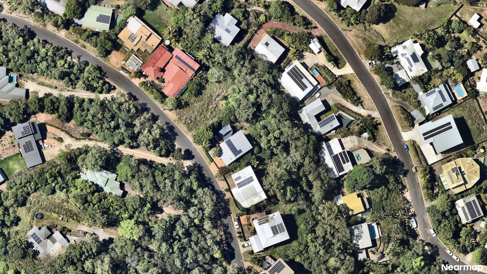 Vertical aerial view