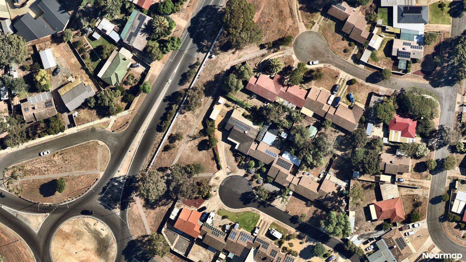 Vertical aerial view