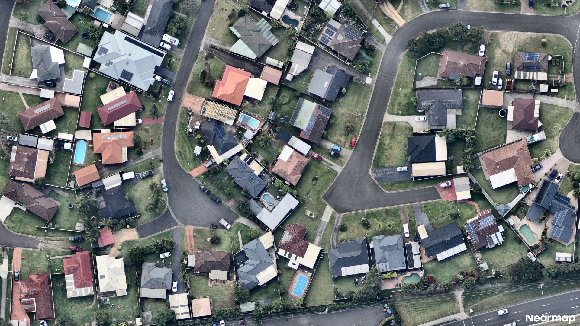 Vertical aerial view