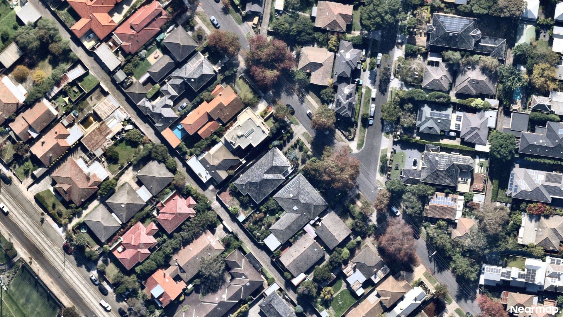 Vertical aerial view