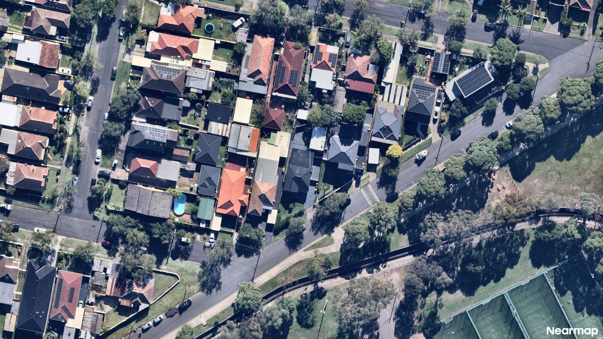 Vertical aerial view