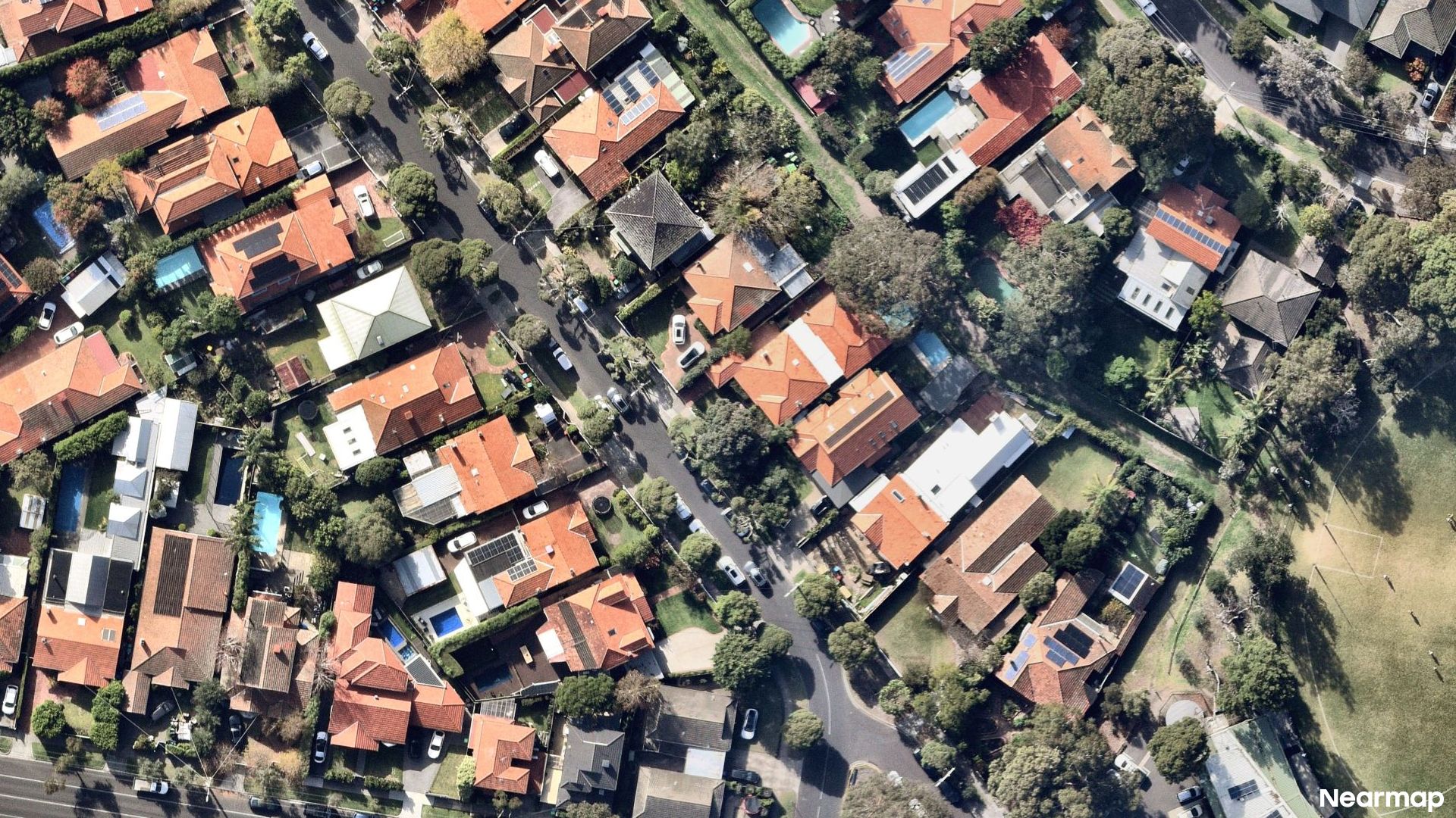 Vertical aerial view