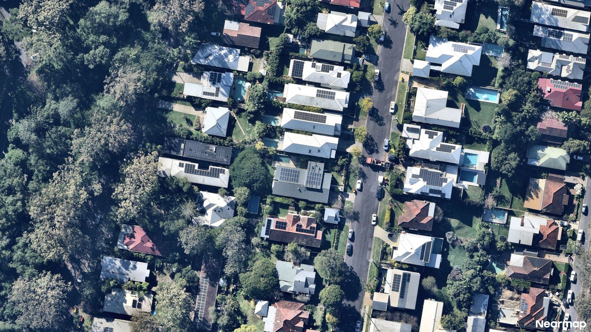 Vertical aerial view