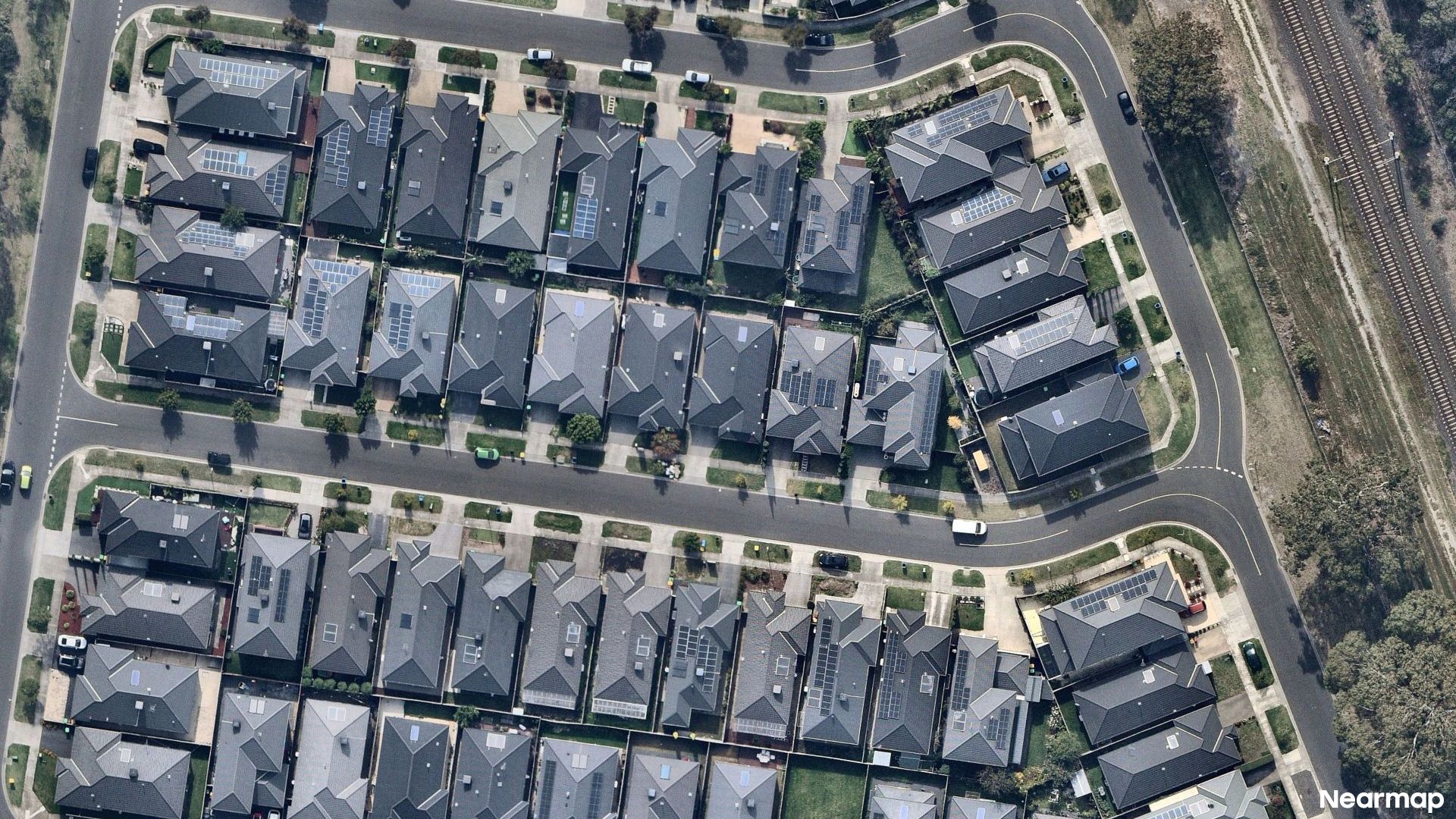 Vertical aerial view