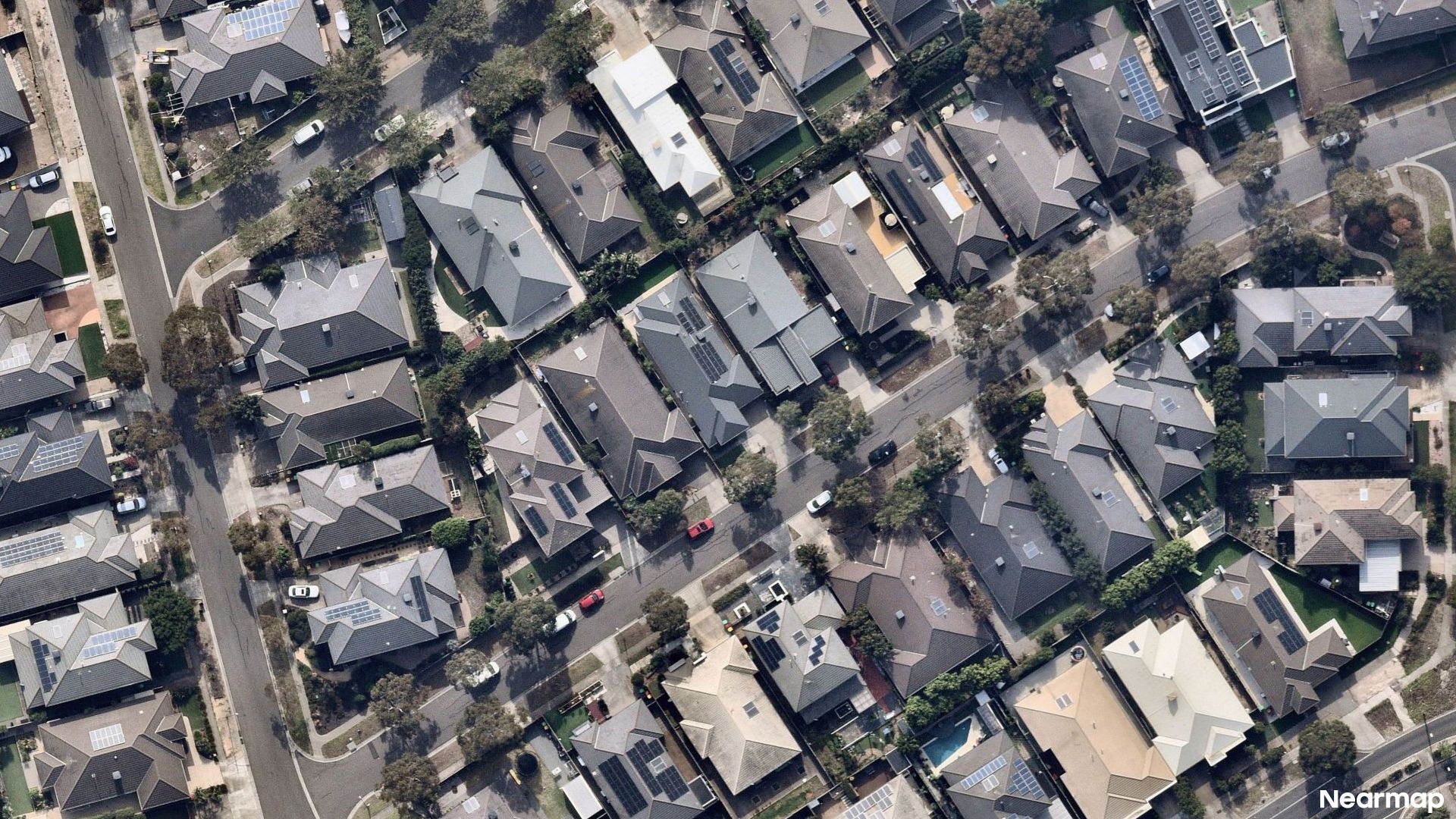 Vertical aerial view