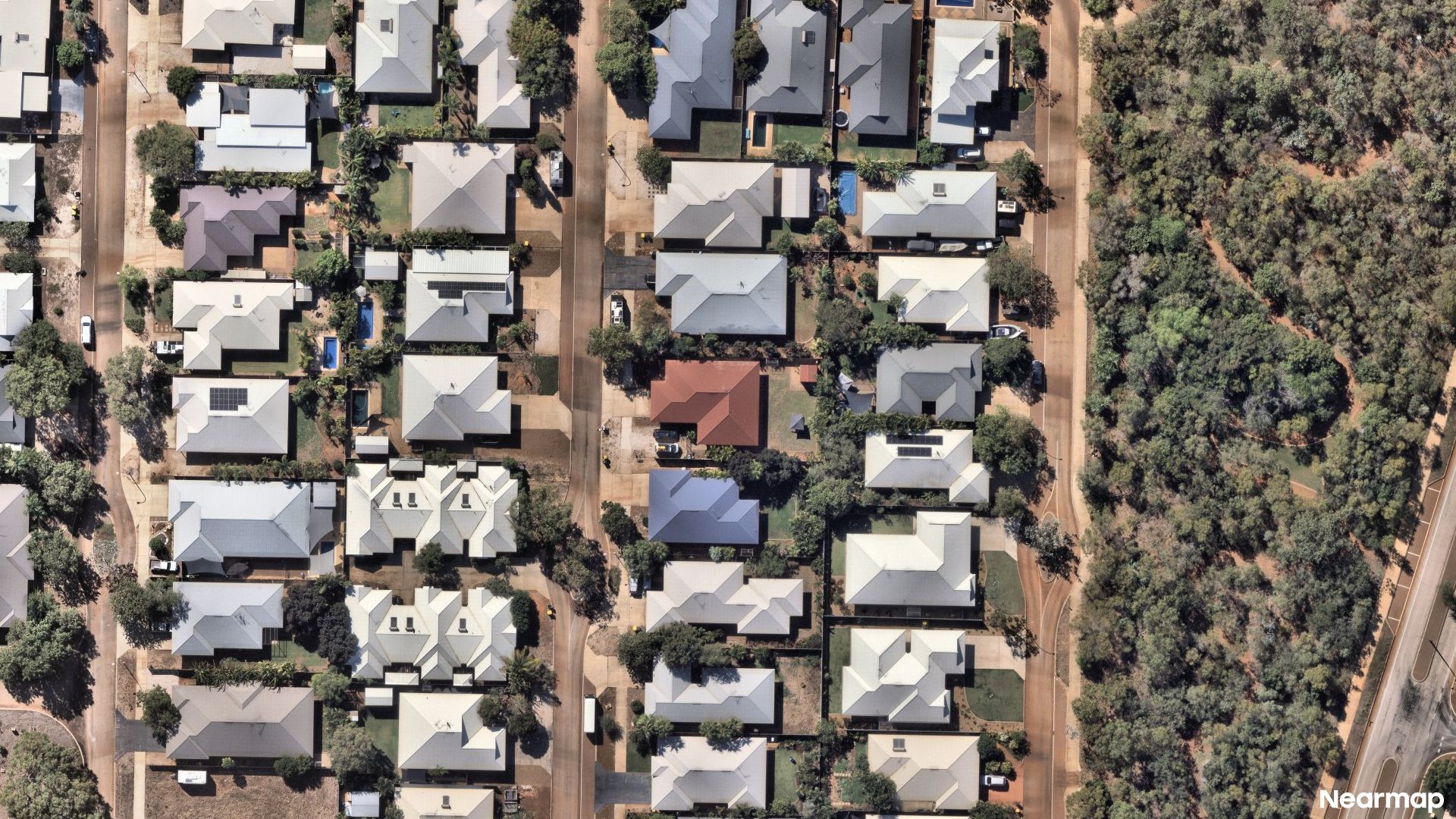Vertical aerial view