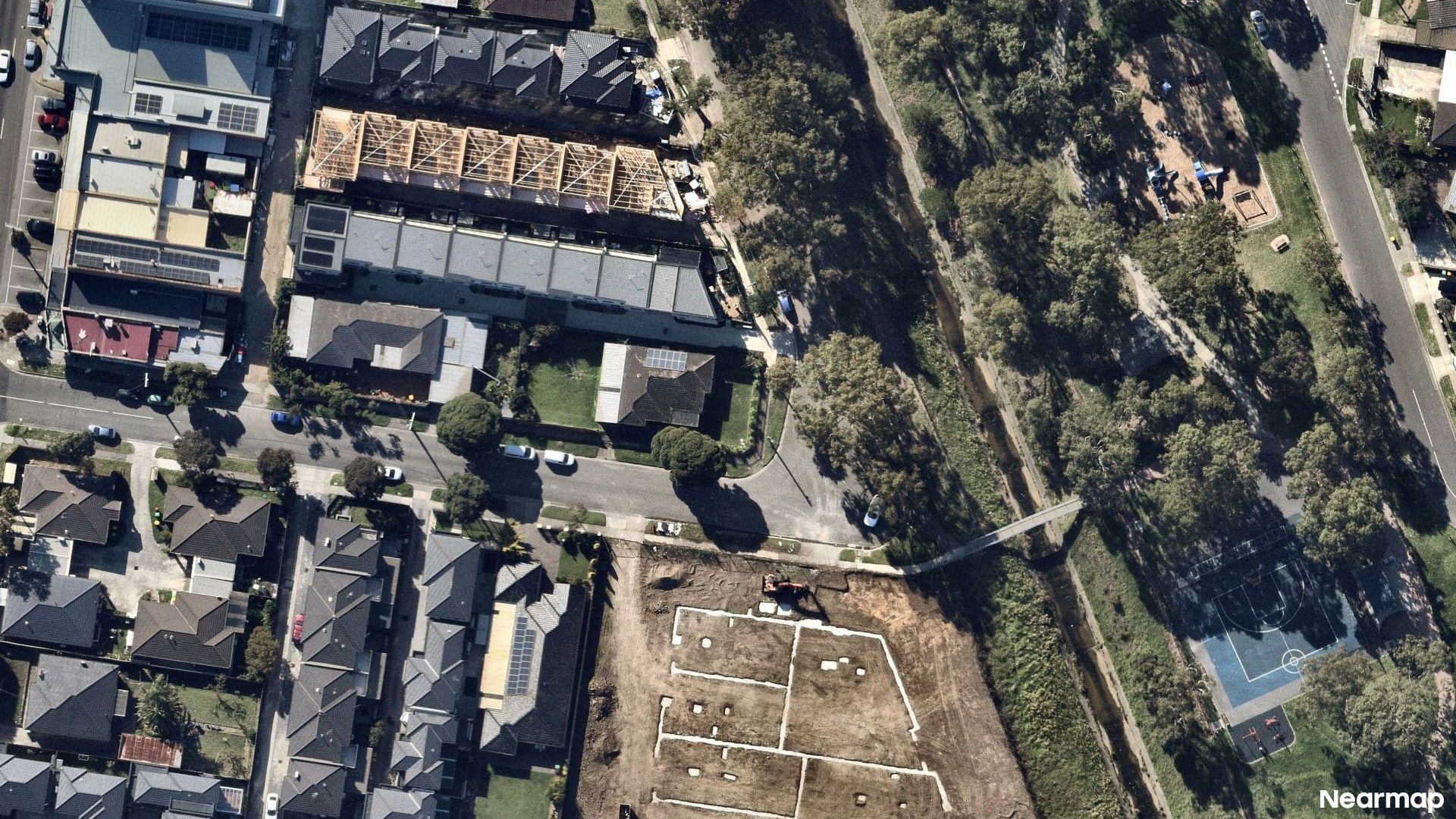 Vertical aerial view