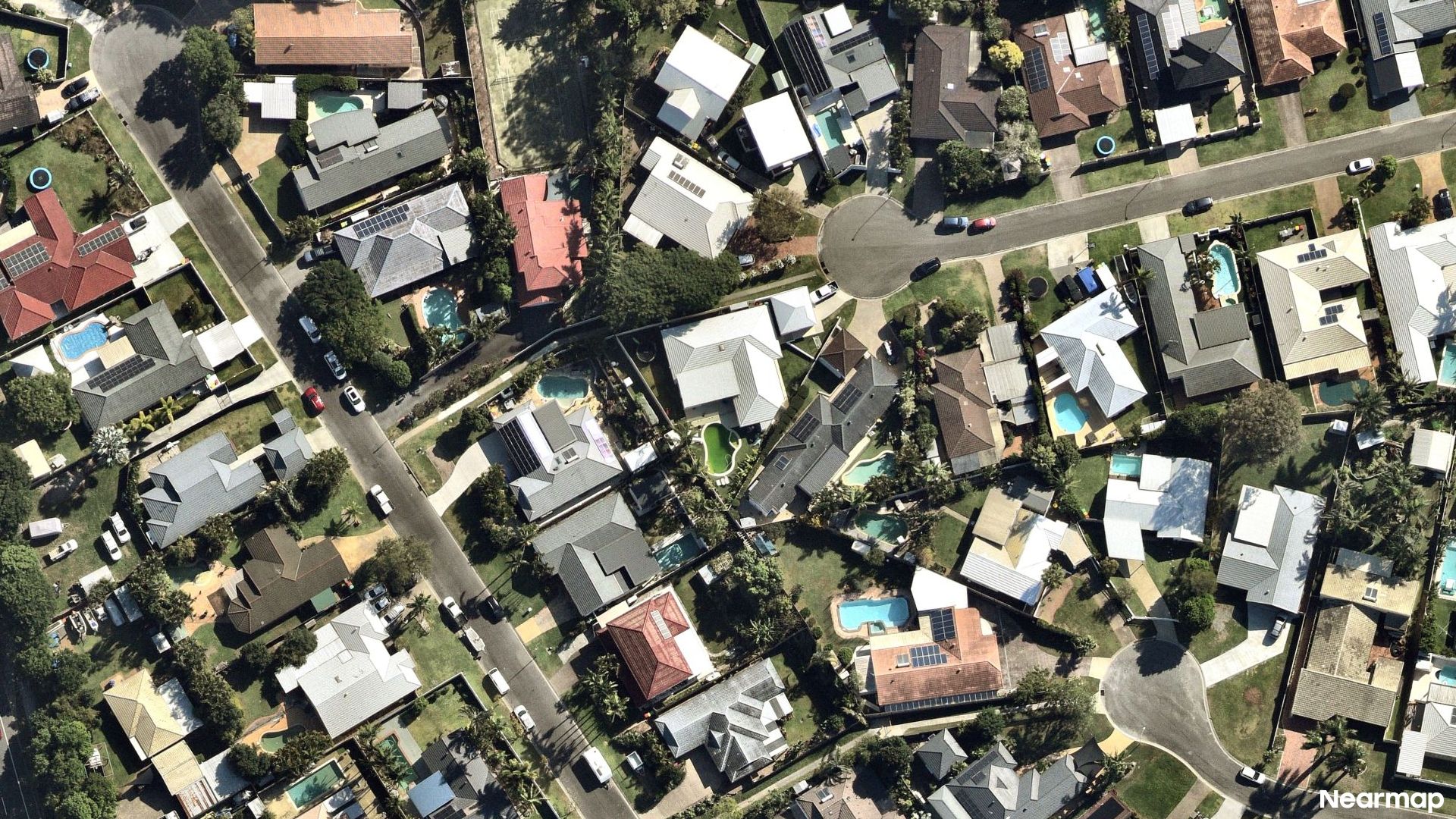 Vertical aerial view