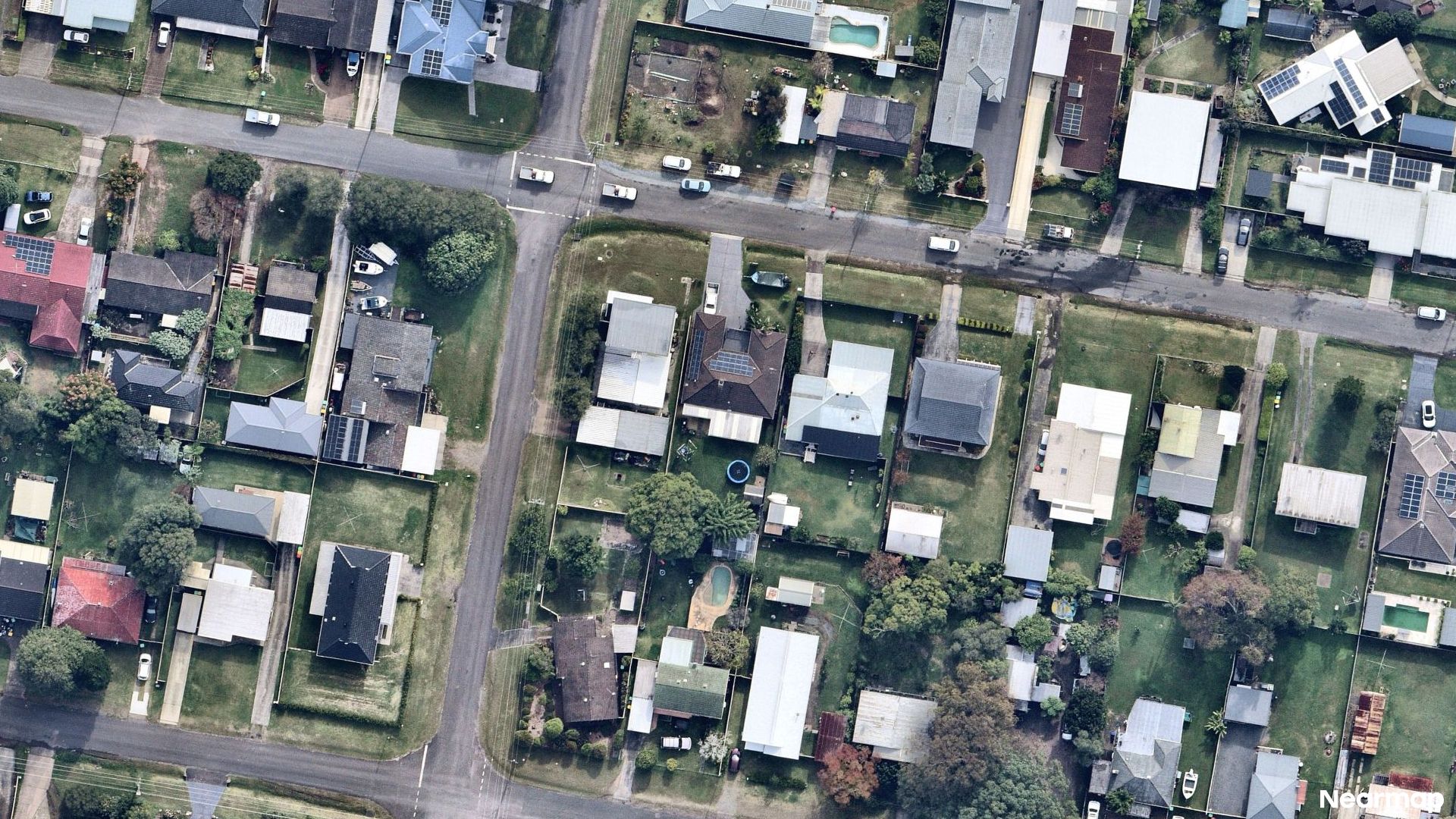 Vertical aerial view