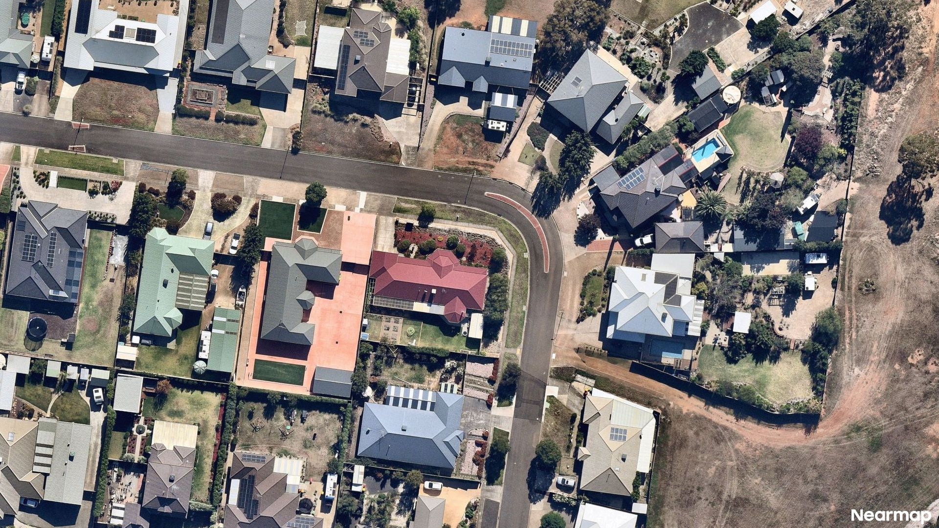 Vertical aerial view