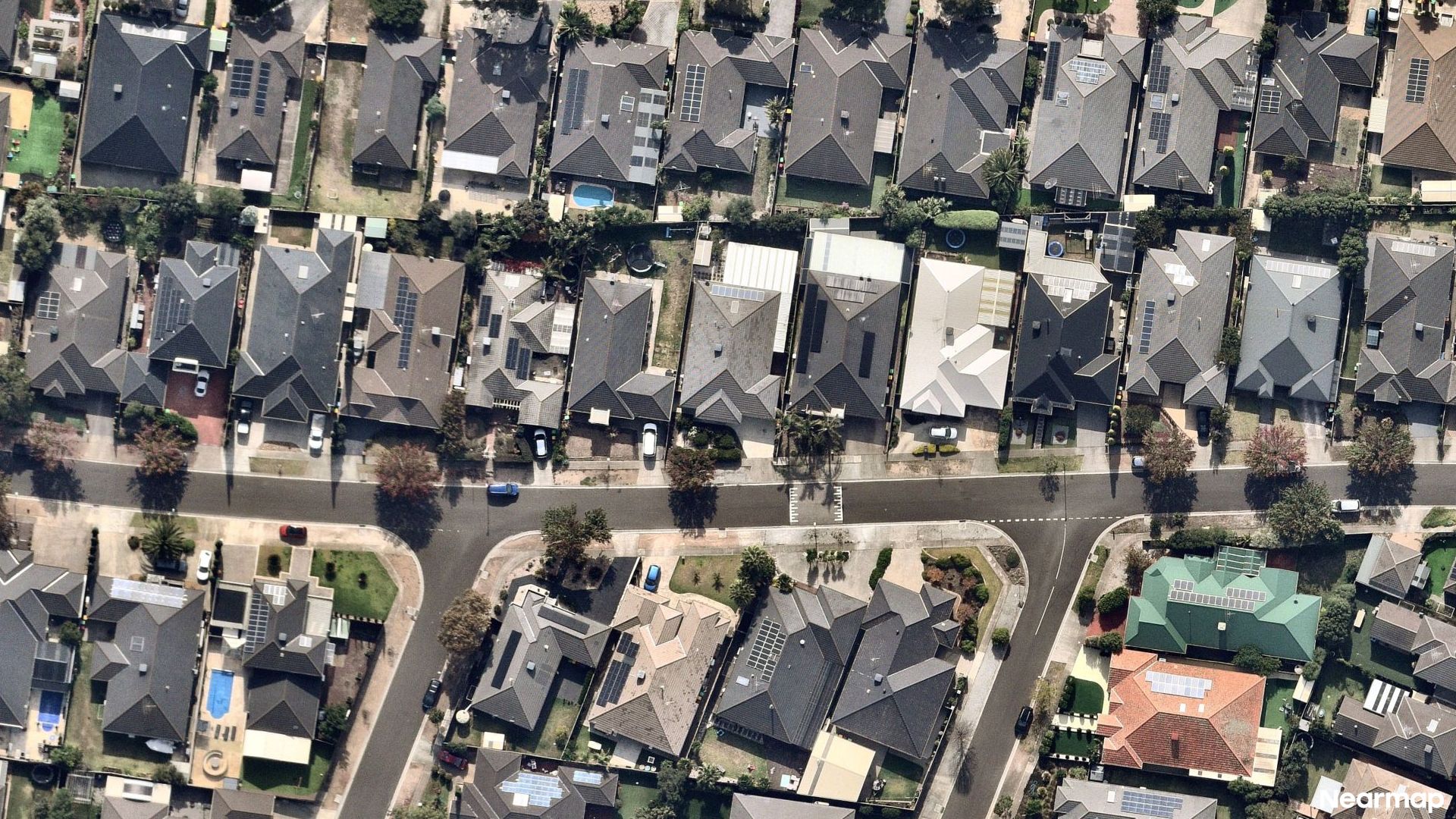 Vertical aerial view