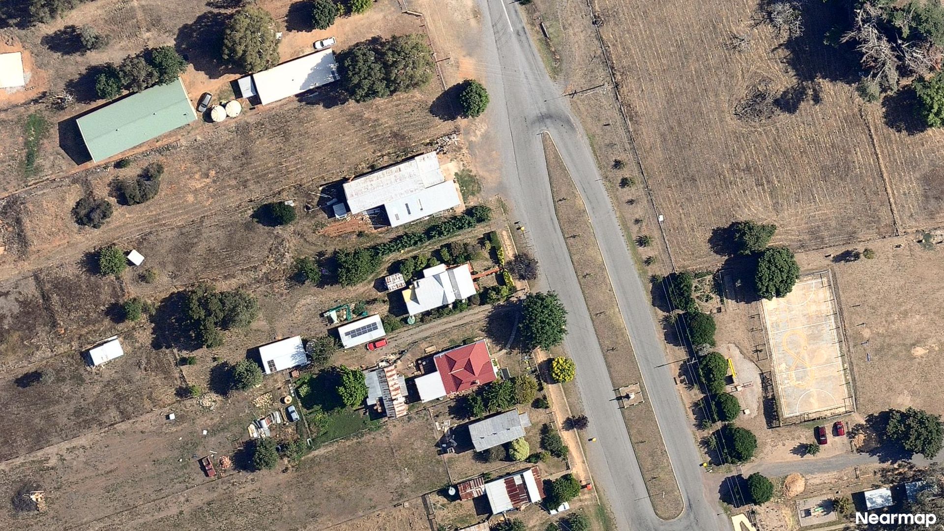 Vertical aerial view