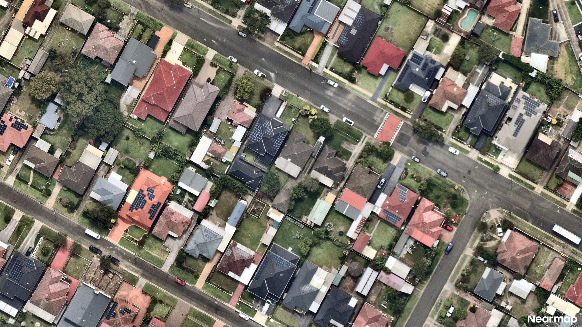 Vertical aerial view