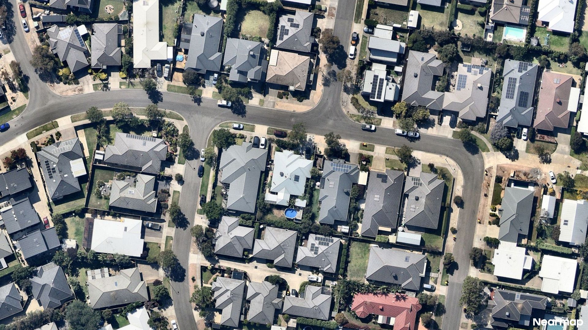 Vertical aerial view