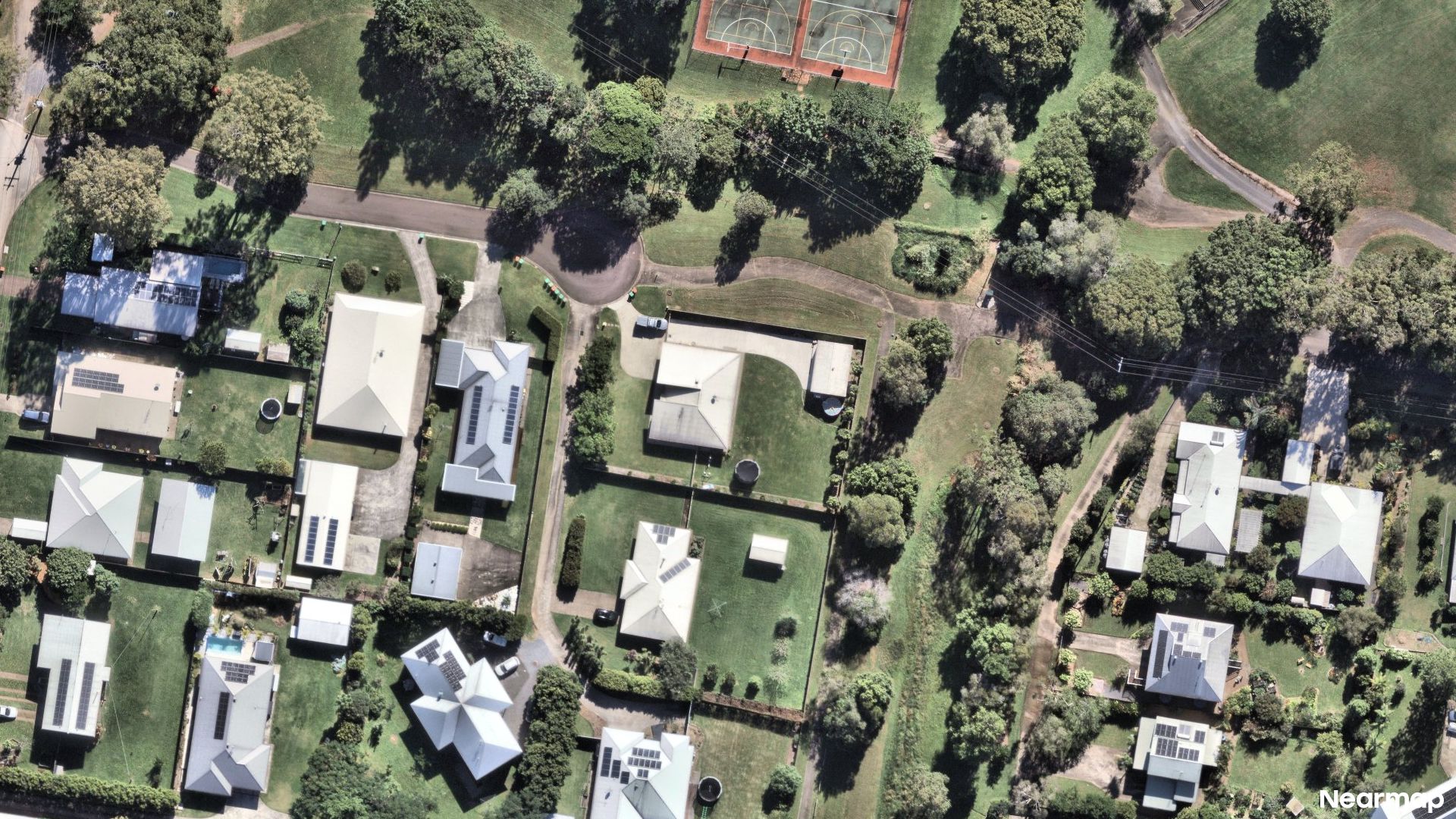 Vertical aerial view