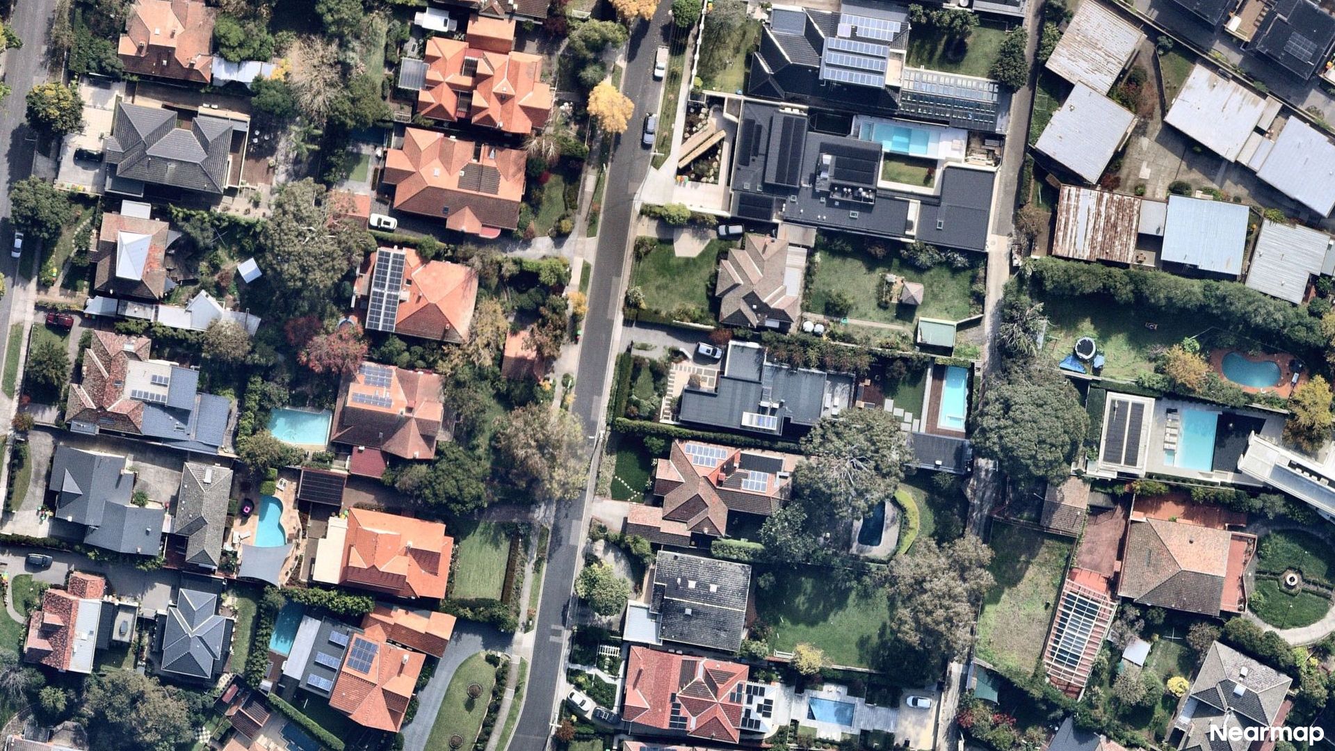 Vertical aerial view