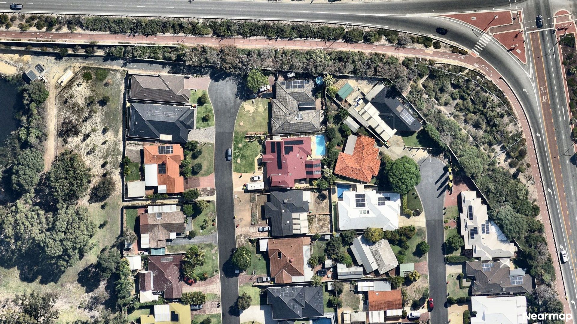 Vertical aerial view