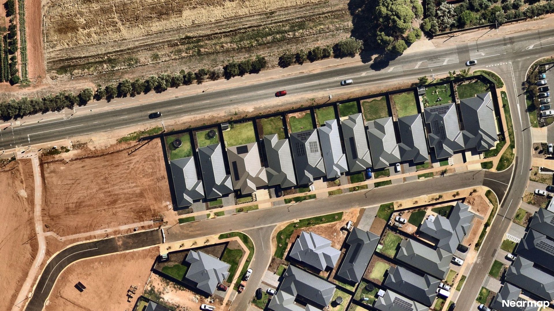 Vertical aerial view