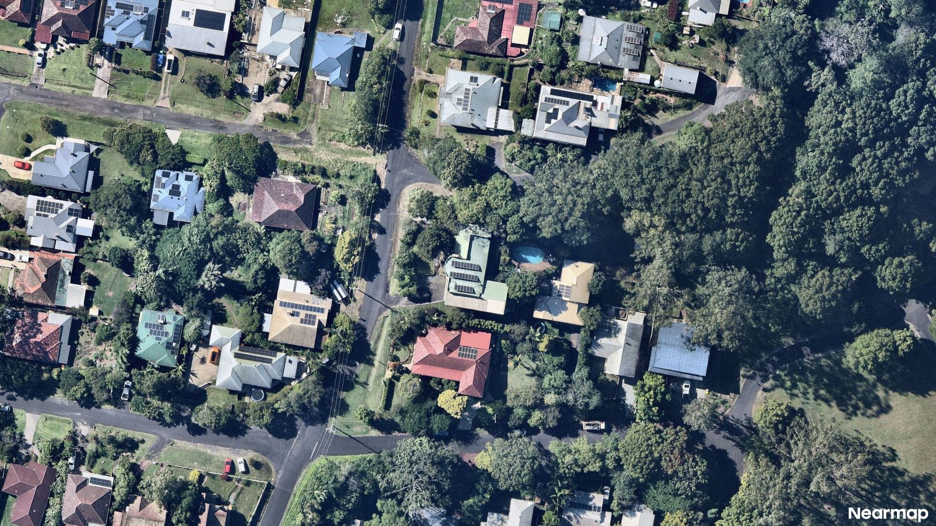Vertical aerial view