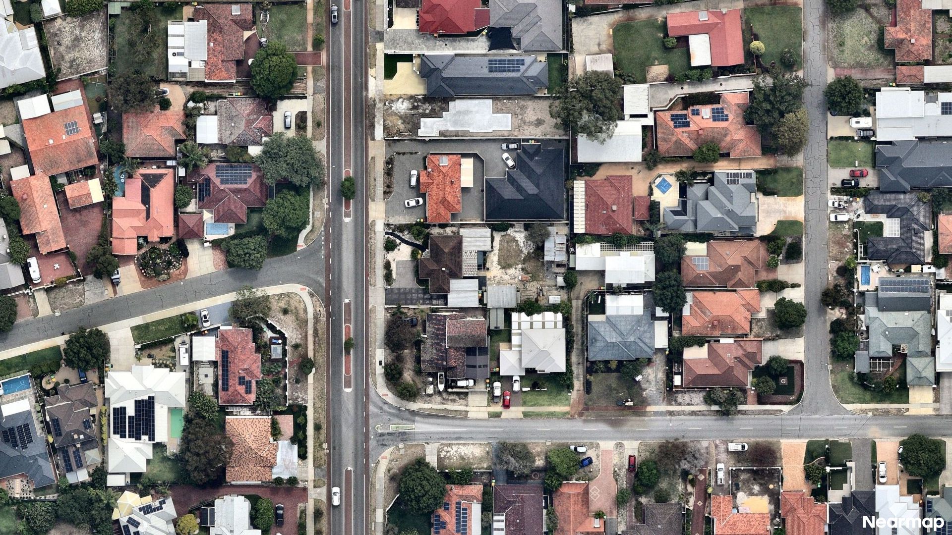 Vertical aerial view
