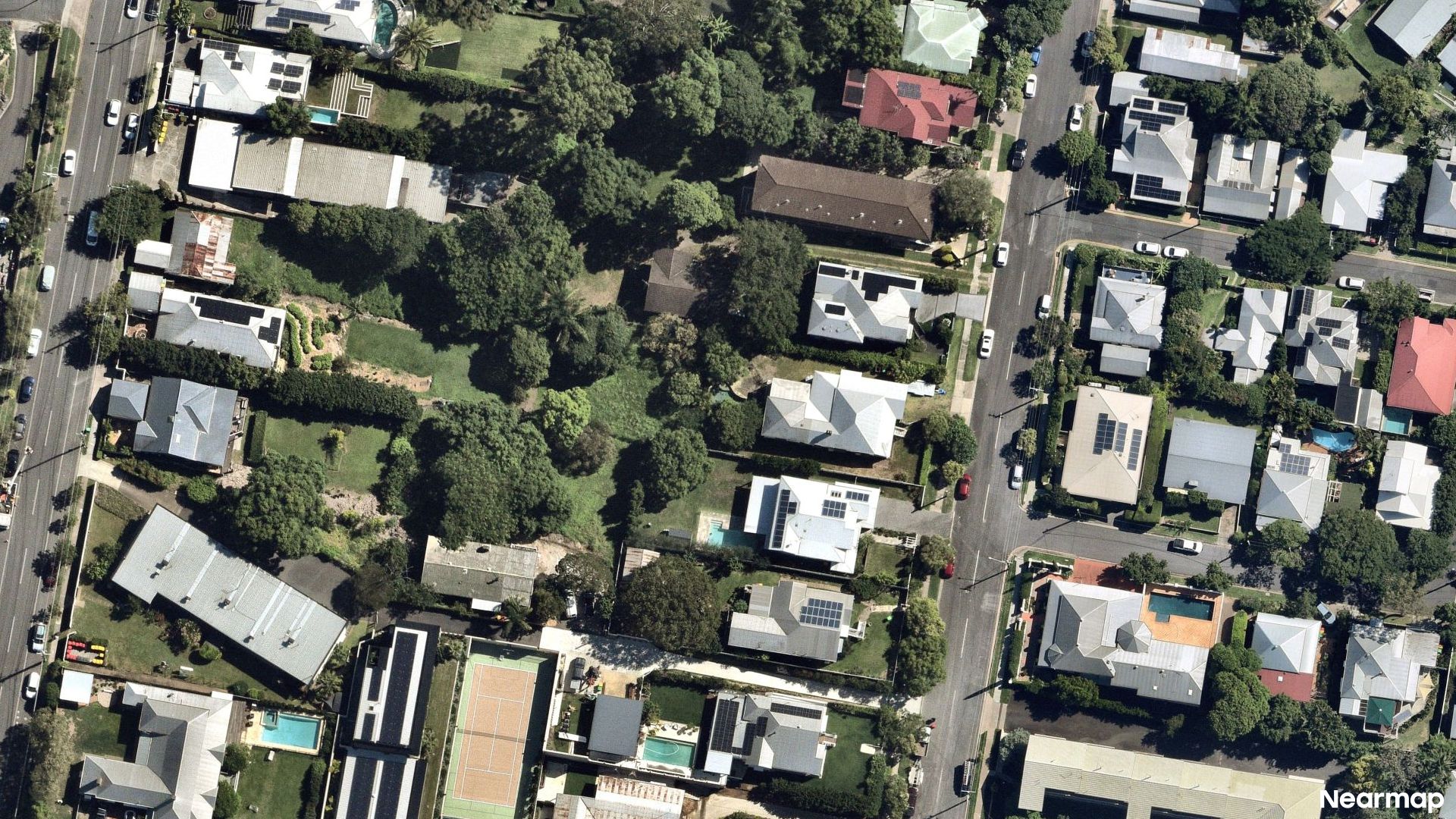 Vertical aerial view
