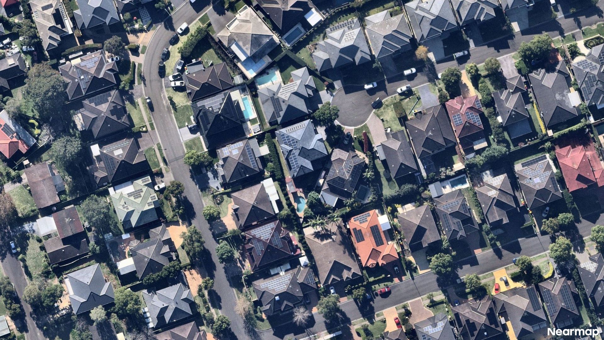 Vertical aerial view