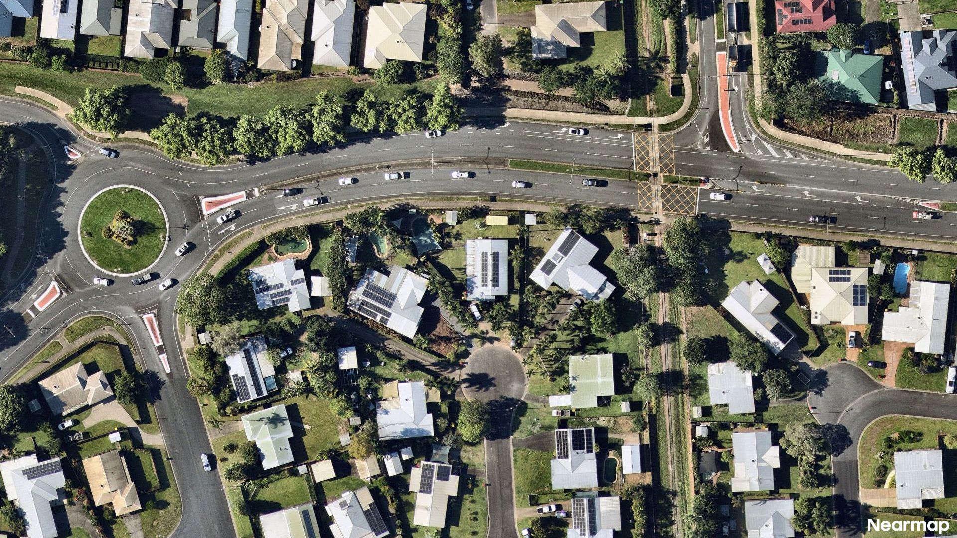 Vertical aerial view